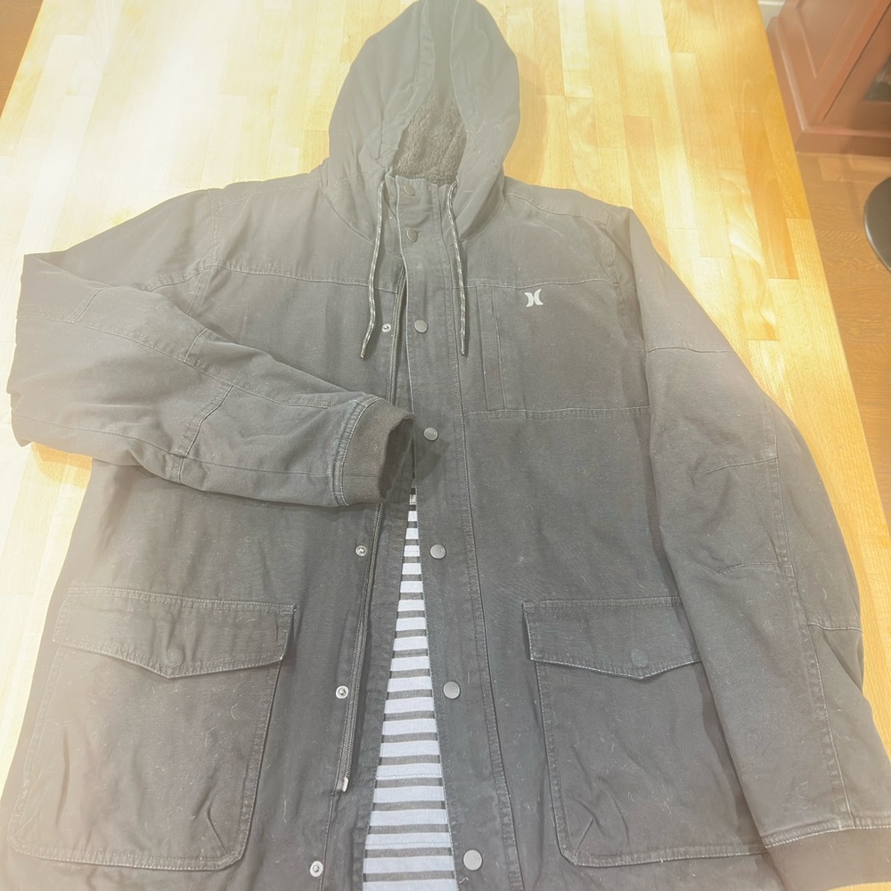 Hurley Heavy Weight Men's Black Jacket